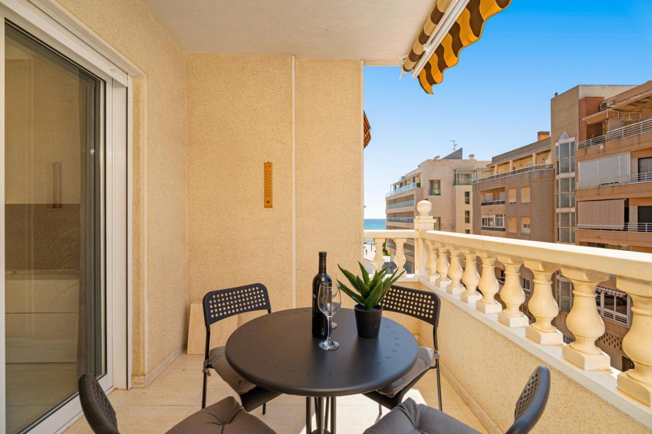 Torrevieja Playa Del Cura Con Vista Al Mar Apartment Bagian luar foto